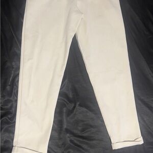 Zara Cream Textured sweatpants